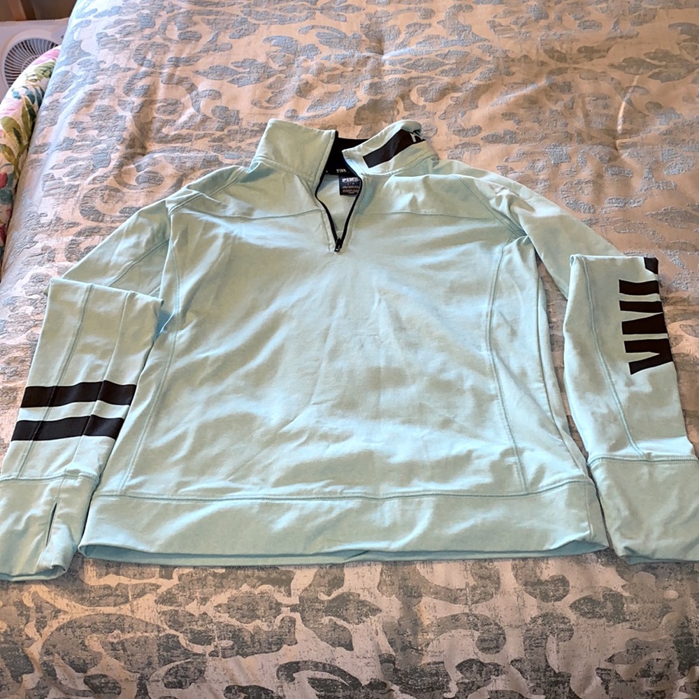 Light Blue PINK Victoria Secret Pullover. Barely Worn